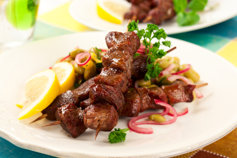 Order Brochette de Boeuf et Salade food online from Rouge store, Miami Beach on bringmethat.com