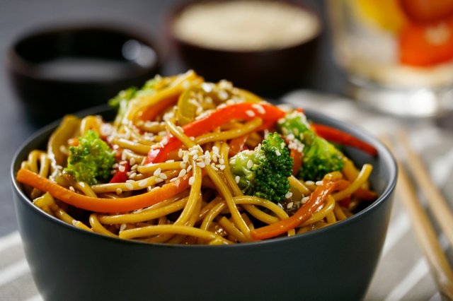 Order 8. Vegetable Yakisoba food online from Mori Sushi store, Indianapolis on bringmethat.com