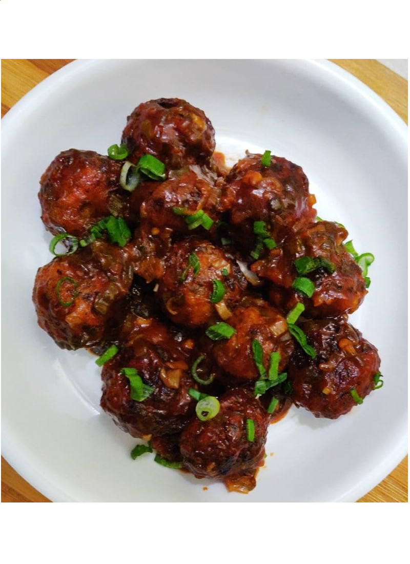 Order Veg Manchurian (16 oz) food online from Chef of India store, Jersey City on bringmethat.com