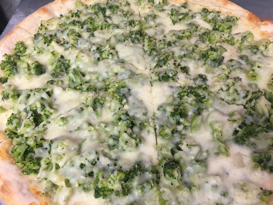 Order Broccoli Pizza food online from Silvio Restaurant & Pizzeria store, Thornwood on bringmethat.com