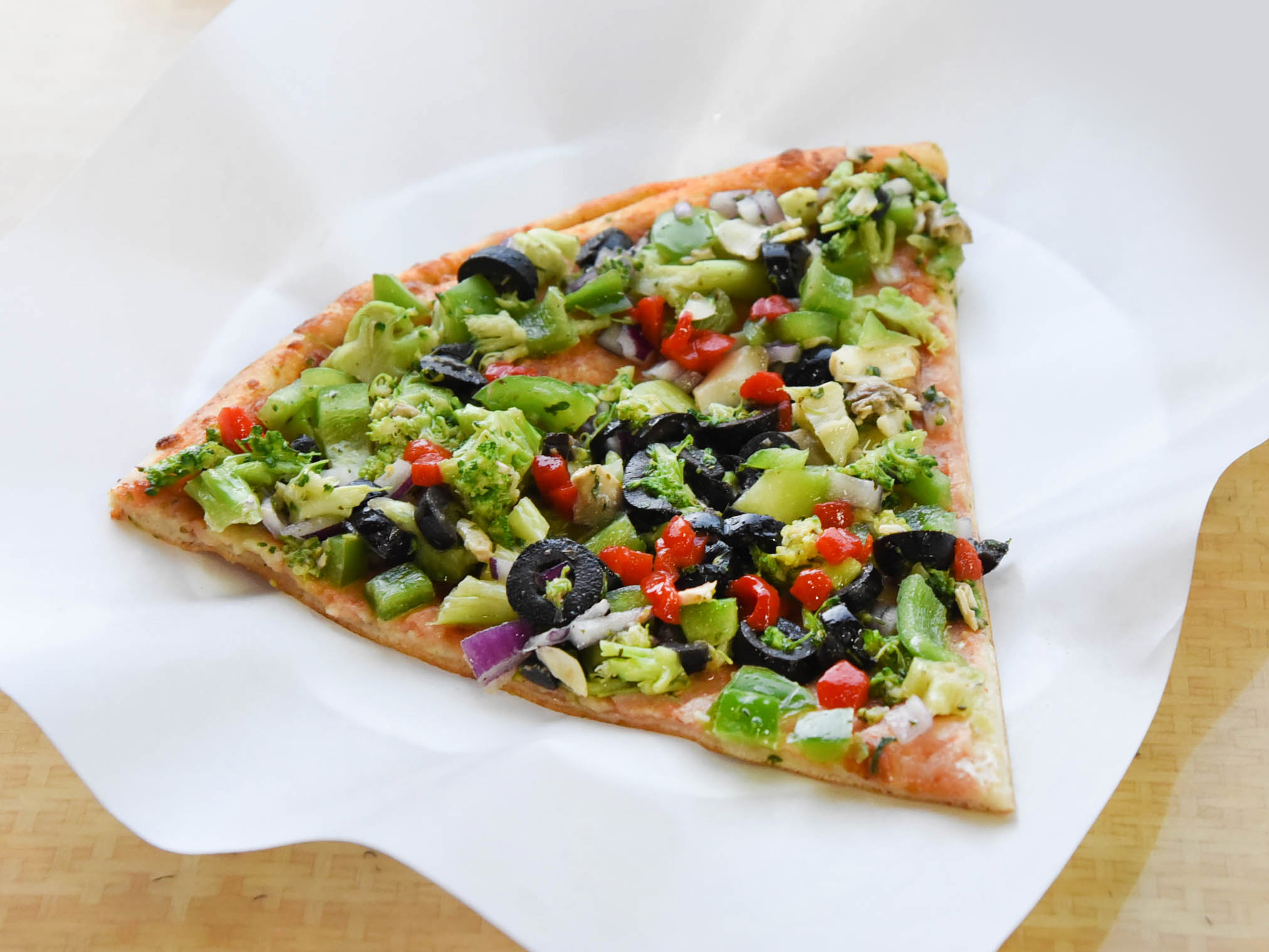 Order Vegetable Pizza Slice food online from 509 Pizzeria store, Bronx on bringmethat.com