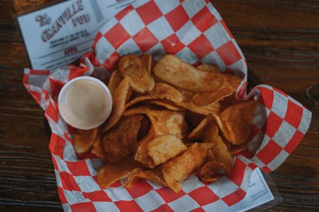 Order Fresh Potato Chips & Dipping Suace food online from The Granville Pub store, Louisville on bringmethat.com