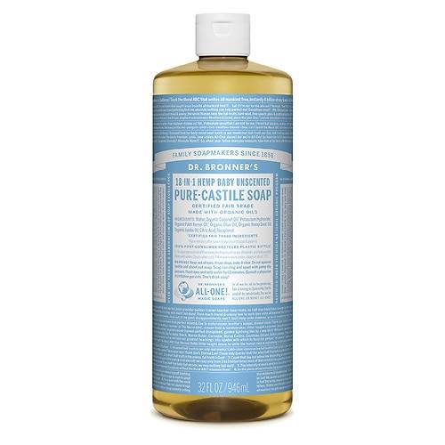 Order Dr. Bronner's Castile Soap Unscented - 32.0 oz food online from Walgreens store, Baton Rouge on bringmethat.com