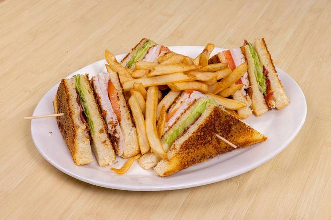 Order Turkey Bacon Club food online from Shari'S Cafe store, McMinnville on bringmethat.com