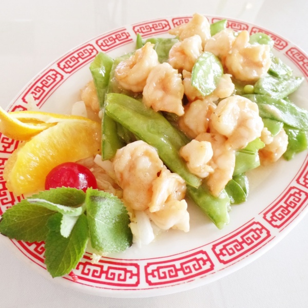 Order 94. Shrimp with Snow Peas food online from Oriental Express store, Old Forge on bringmethat.com
