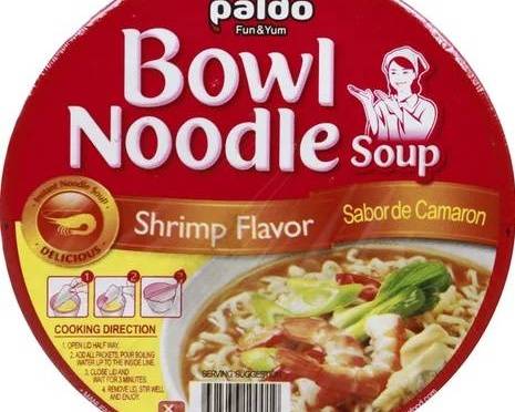 Order Paldo Soup, Bowl Noodle, Shrimp Flavor (3.03 oz ) food online from Pit Stop Liquor Mart store, El Monte on bringmethat.com