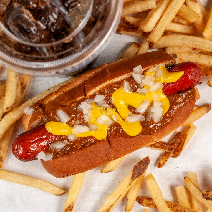 Order Detroit Coney Dog Combo food online from Big Al Burgers & Dogs store, Fort Collins on bringmethat.com