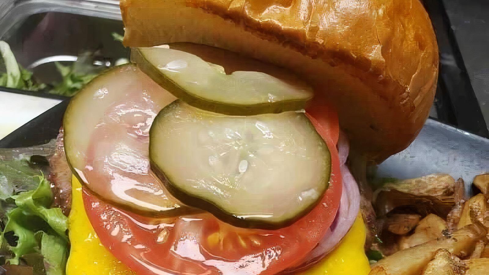 Order Classic Burger food online from Two Bucks store, Cleveland on bringmethat.com