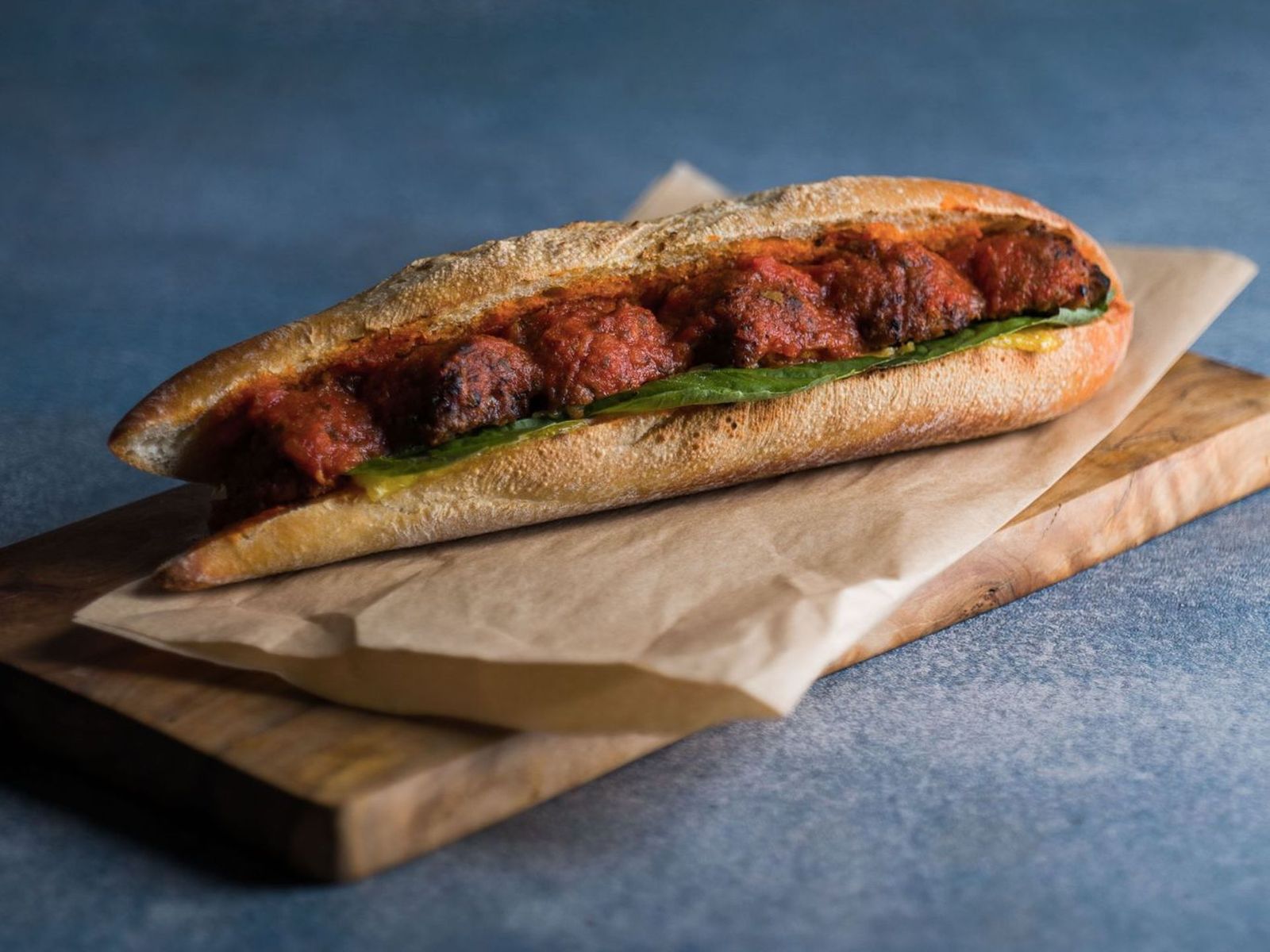 Order Plant Based Meatball on Baguette  food online from Caffe Nero store, Beverly on bringmethat.com