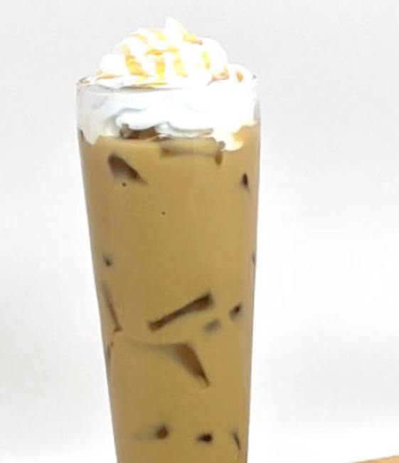 Order Iced Honey Peach Latte food online from Mimis Cafe store, Antioch on bringmethat.com