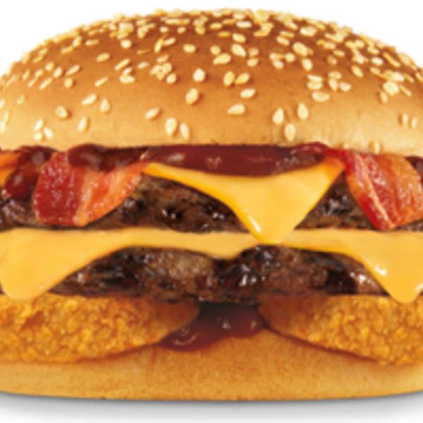 Order Double Western Bacon Cheeseburger Combo food online from Carl's Jr. store, Midwest City on bringmethat.com