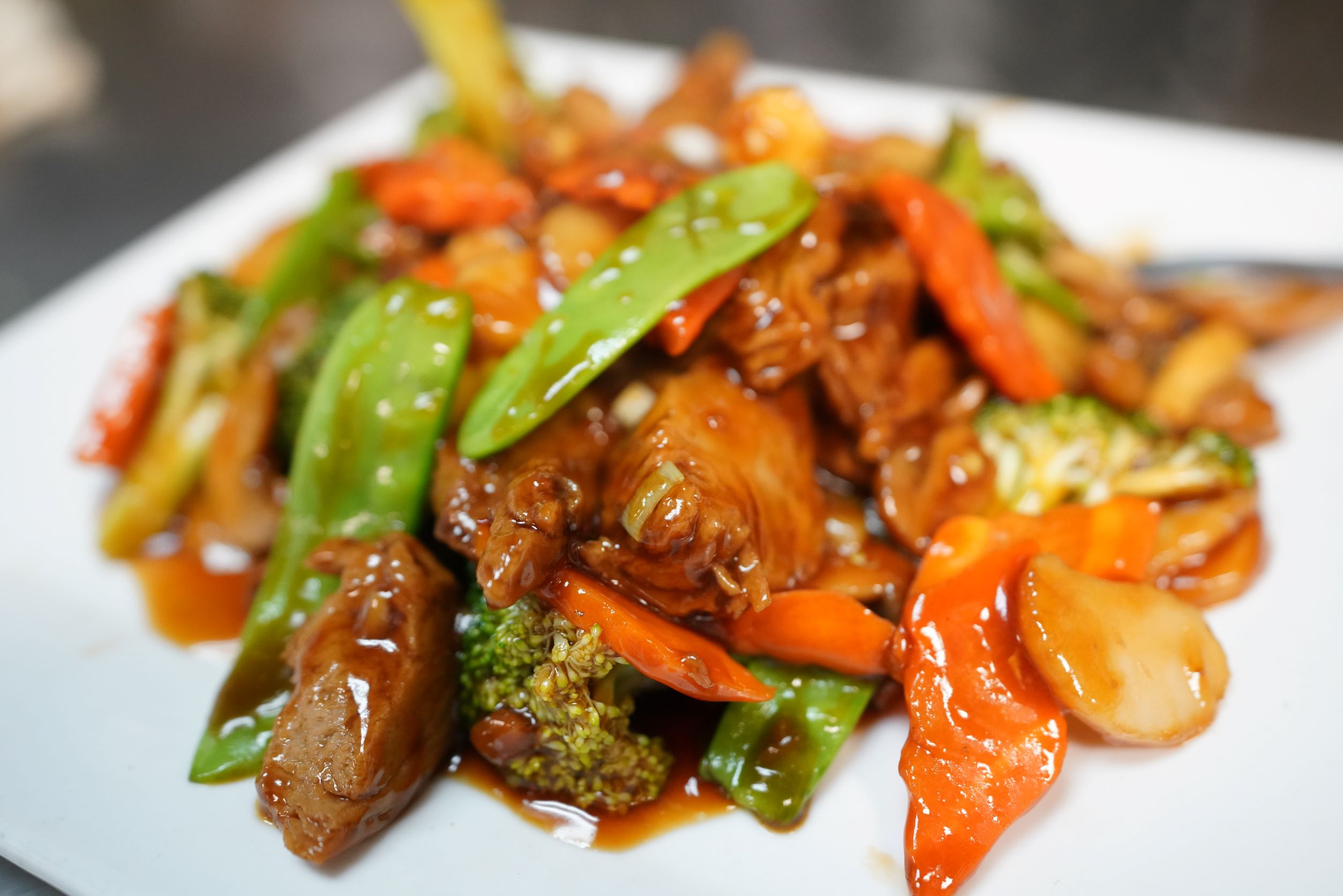 Order Mock Duck with Vegetables food online from Red Pepper Chinese Restaurant store, RICHFIELD on bringmethat.com