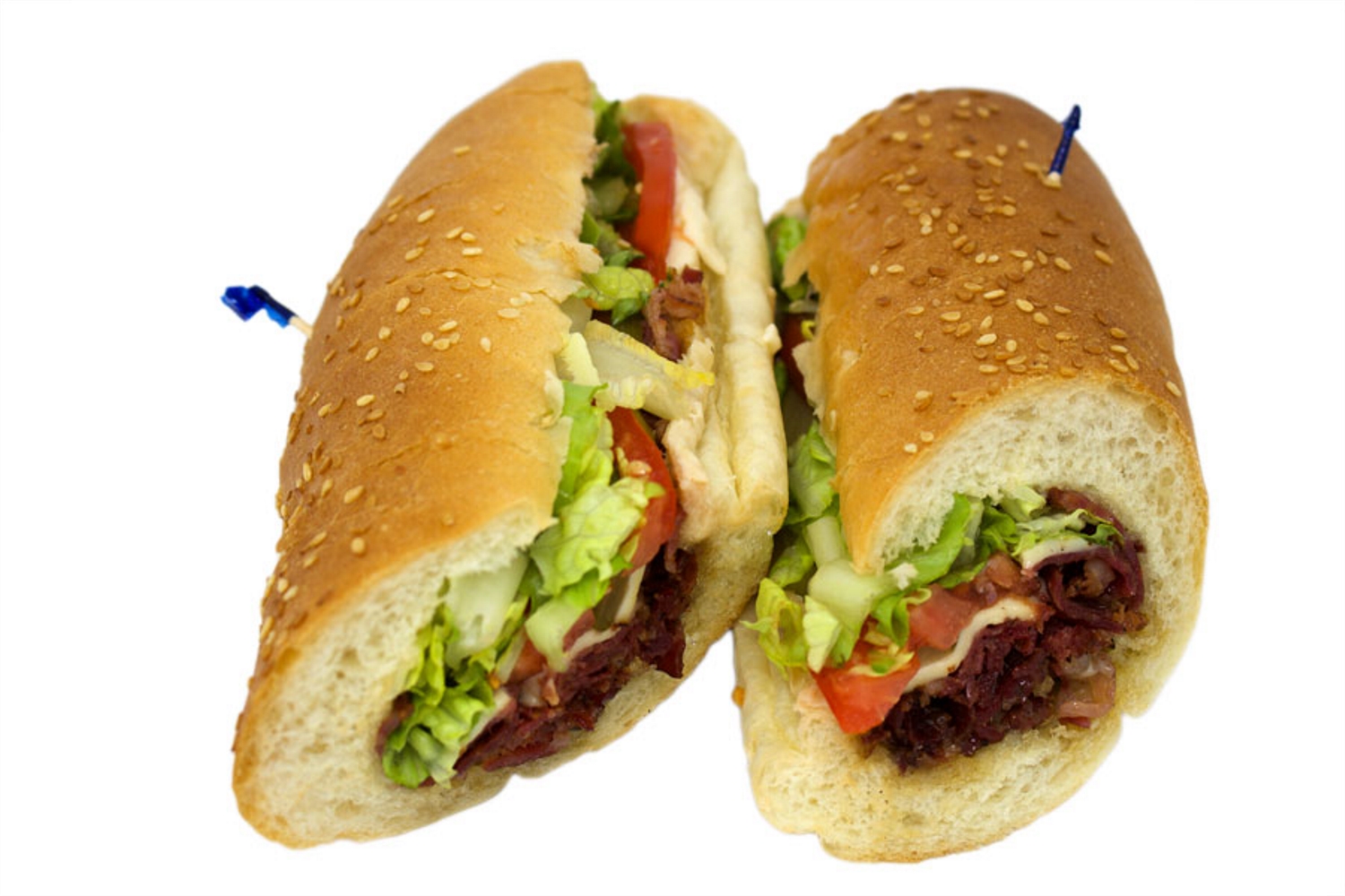 Order Hot Pastrami Sandwich food online from Lucky 7 pizza store, Glendale on bringmethat.com