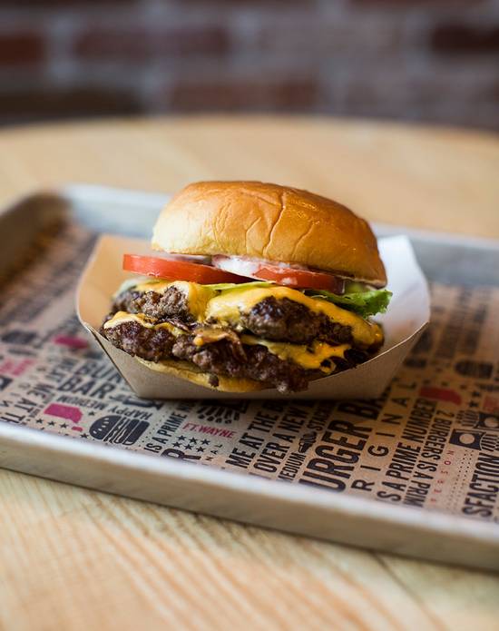 Order Double Cheeseburger food online from Burger Bar On Campus store, Austin on bringmethat.com