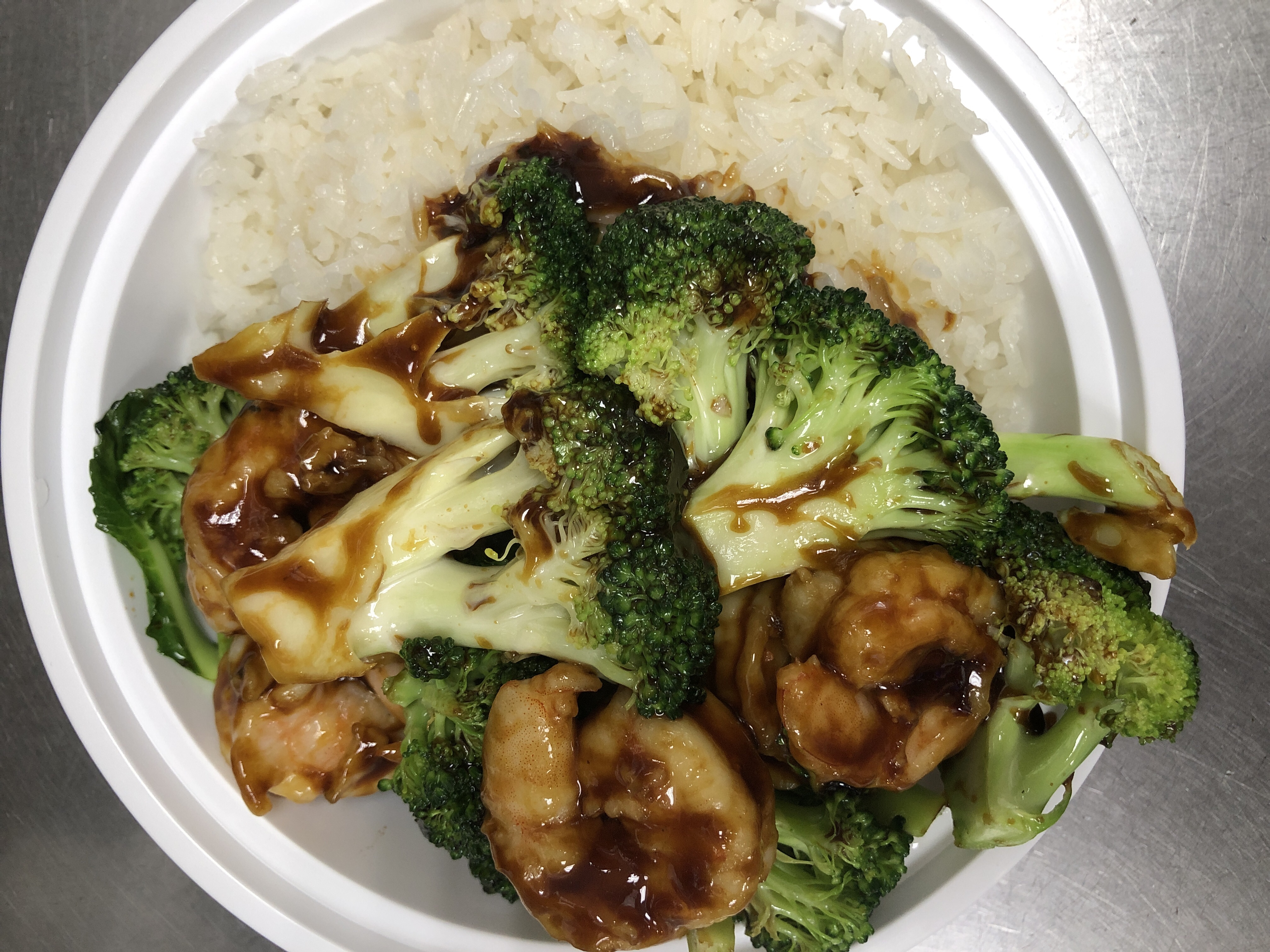 Order L38. Jumbo Shrimp with Broccoli Lunch Special food online from Fortune East store, Garden City Park on bringmethat.com