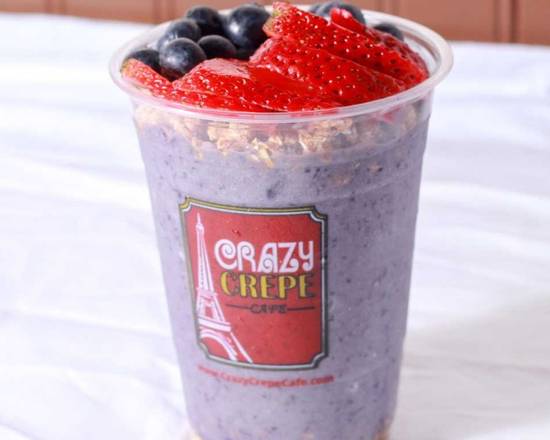 Order Berry Bowl (Granola, Strawberry, and Blueberry) food online from Crazy Bowls store, Smithtown on bringmethat.com