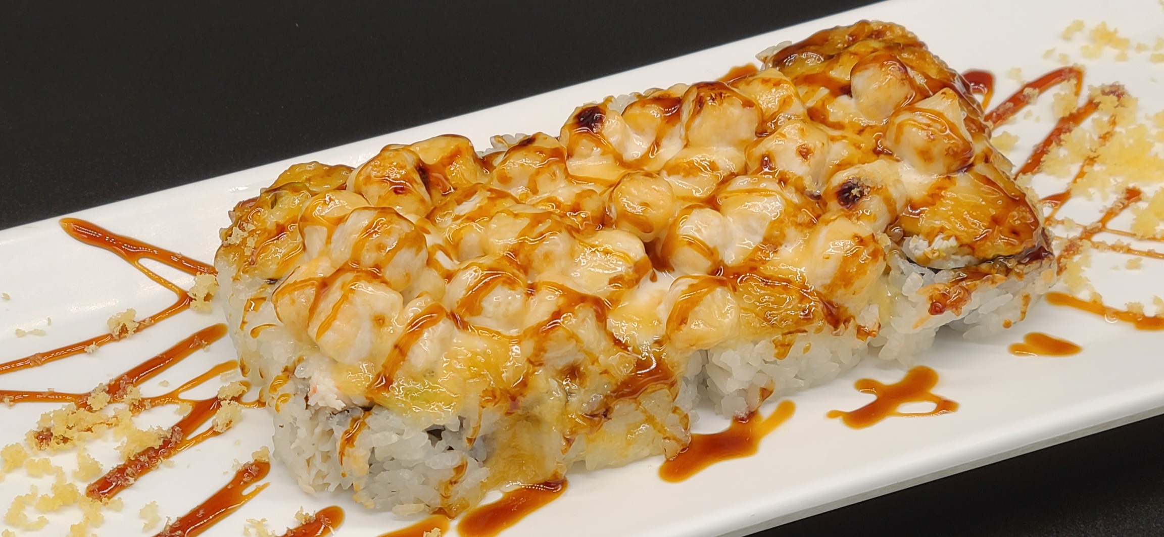 Order B3. Baked Scallop Roll(8pcs) food online from Hello Sushi store, Fullerton on bringmethat.com