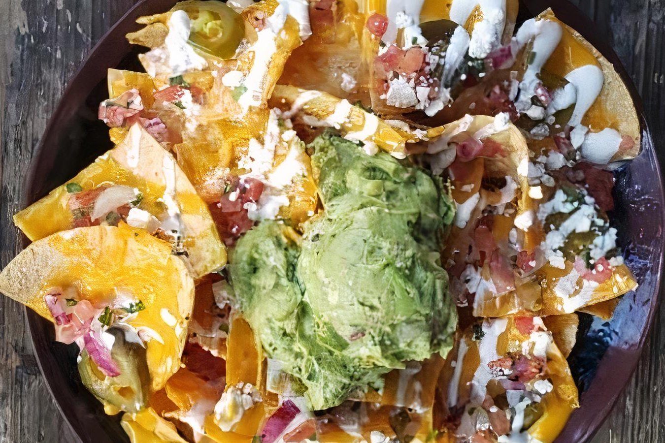Order THREE CHEESE NACHOS food online from Tavern On Brand store, Glendale on bringmethat.com