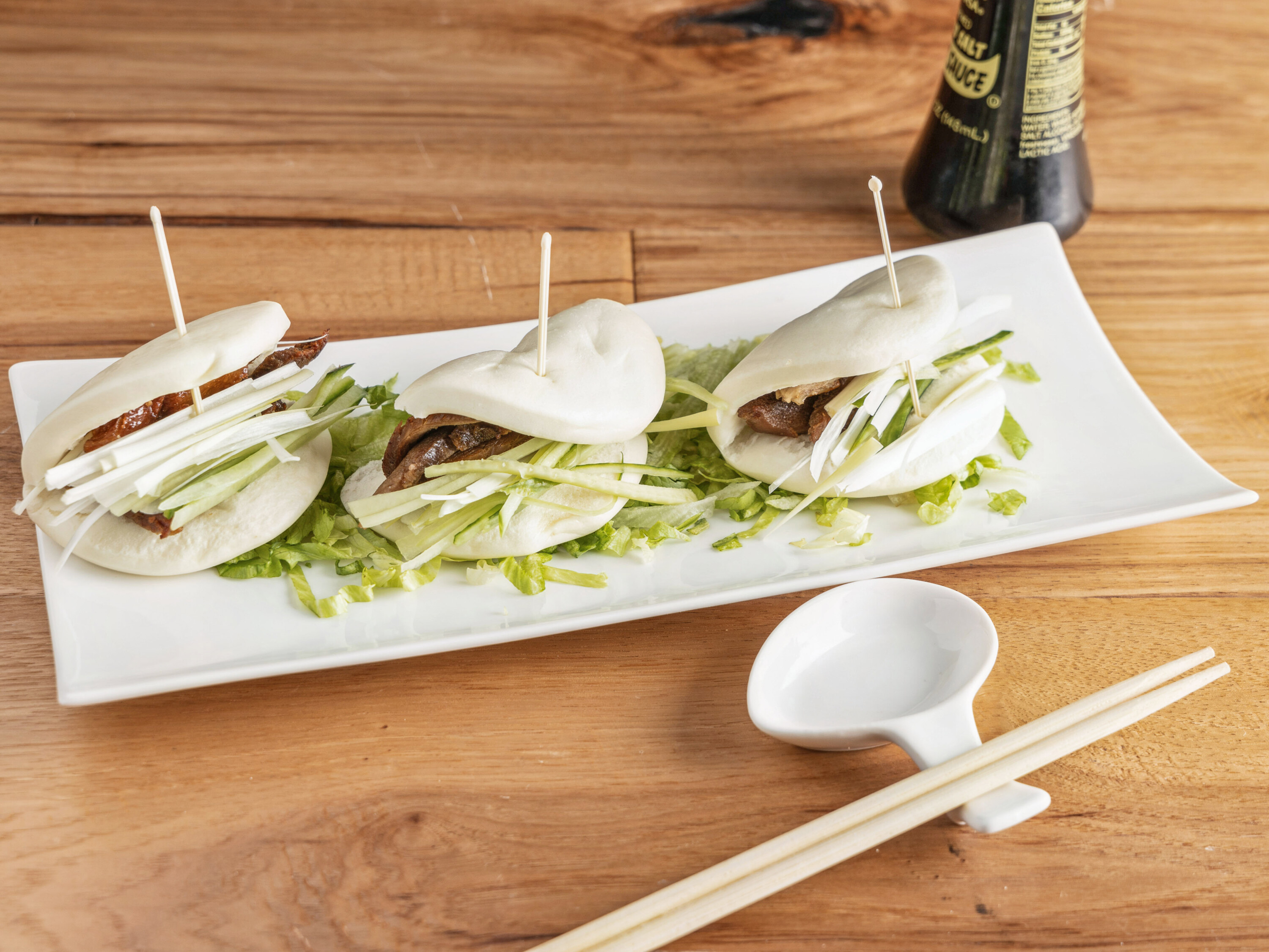 Order Duck Bao Buns food online from Golden Karma store, Manchester on bringmethat.com