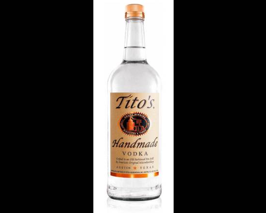 Order Tito's, 750mL vodka (40.0% ABV) food online from Ogden Wine & Spirit store, Naperville on bringmethat.com