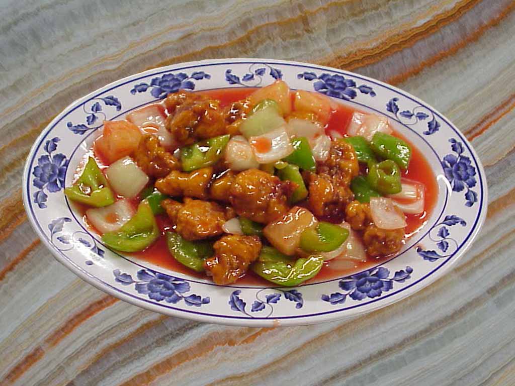 Order 652. Sweet and Sour Pork food online from San Sun store, San Francisco on bringmethat.com