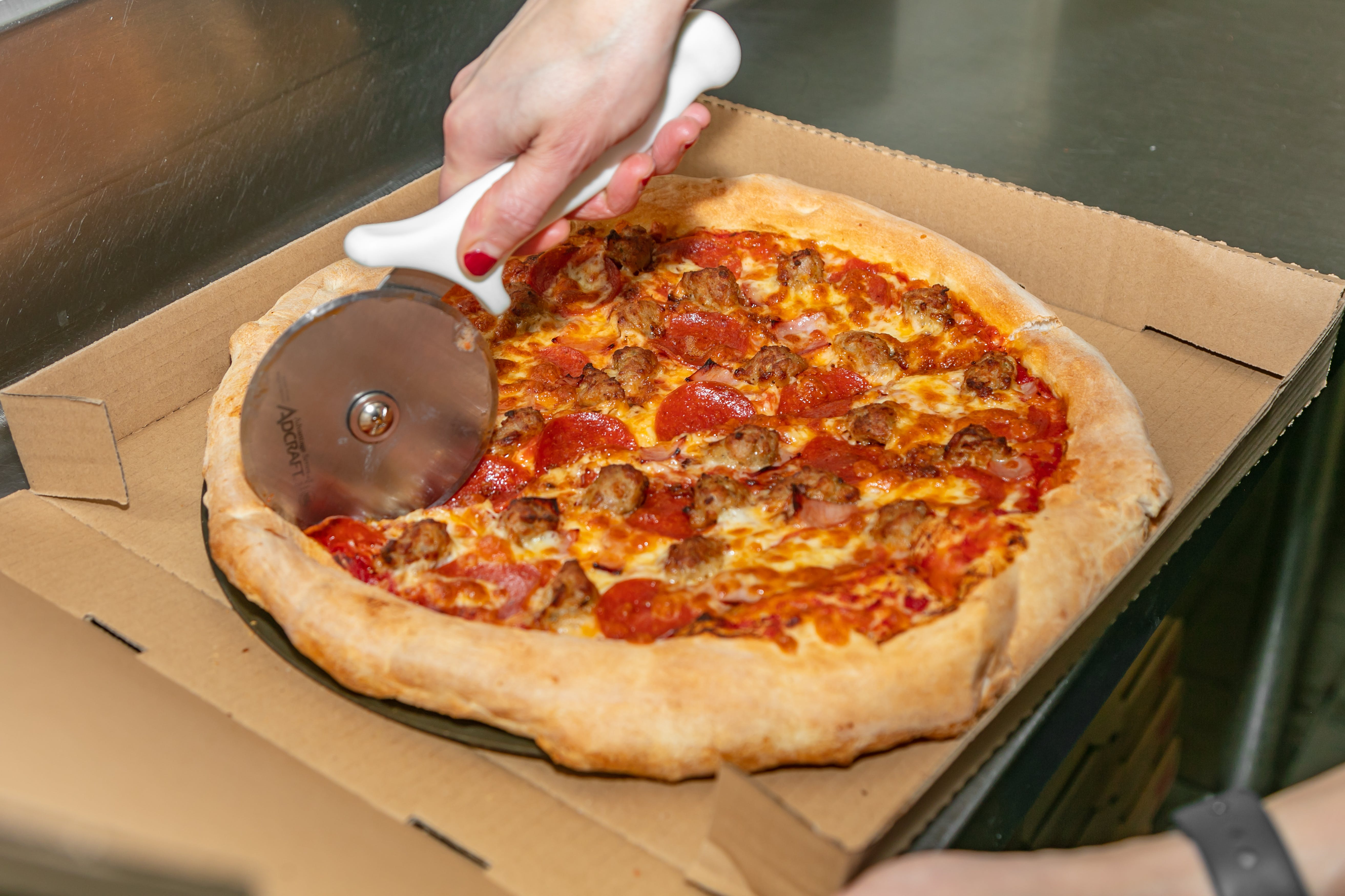 Order Meat Lovers Pizza - Small food online from Upper Crust Pizzeria store, Tilton on bringmethat.com