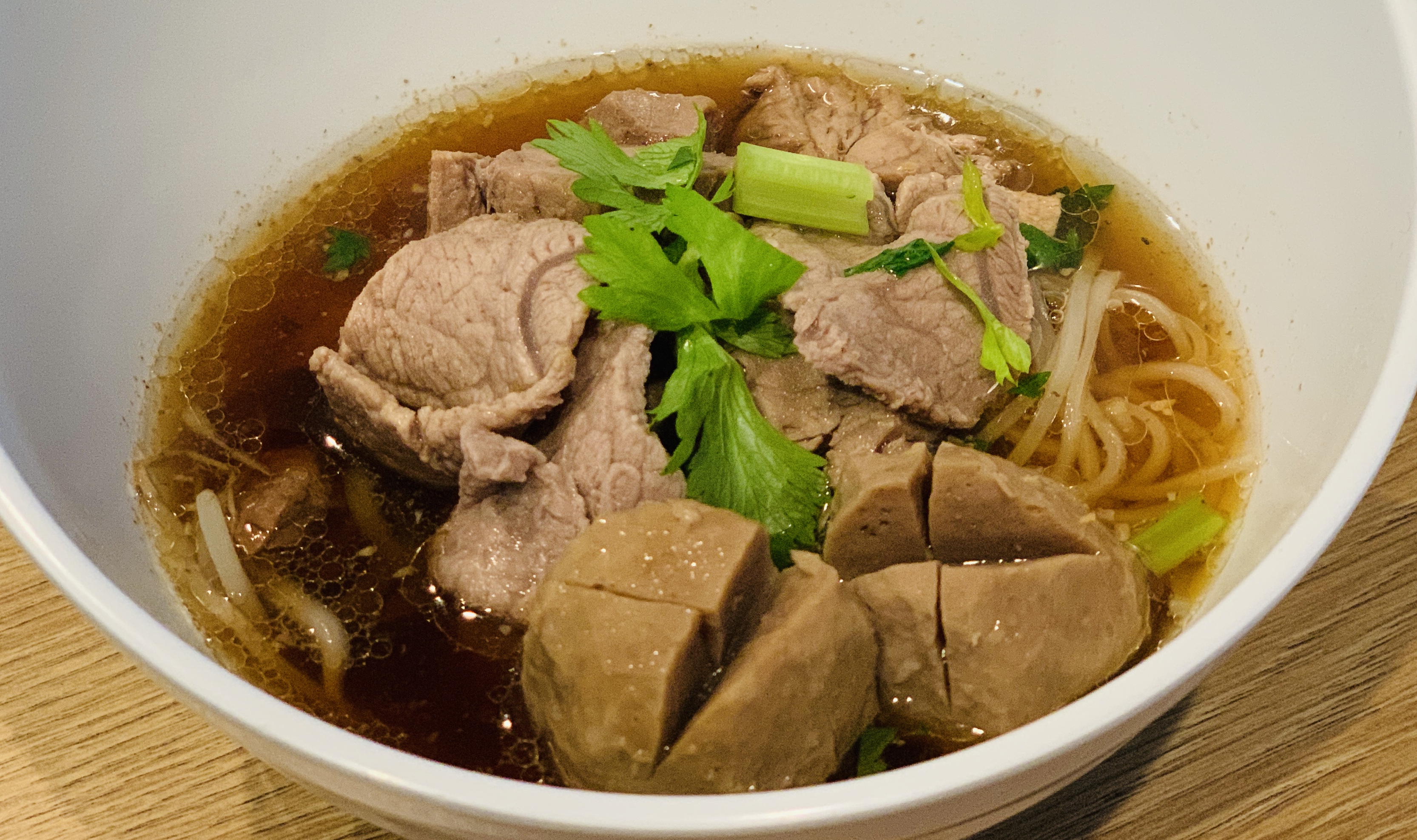 Order Beef Noodles Soup  food online from Shine Thai Cuisine store, Daly City on bringmethat.com