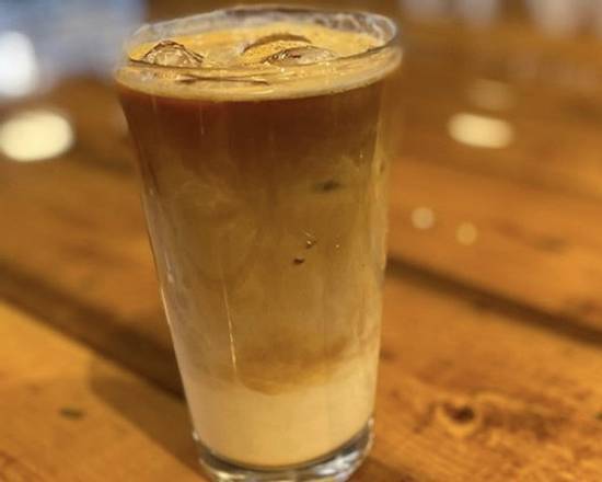 Order Iced Latte food online from Black Coffee And Waffle Bar store, Fargo on bringmethat.com