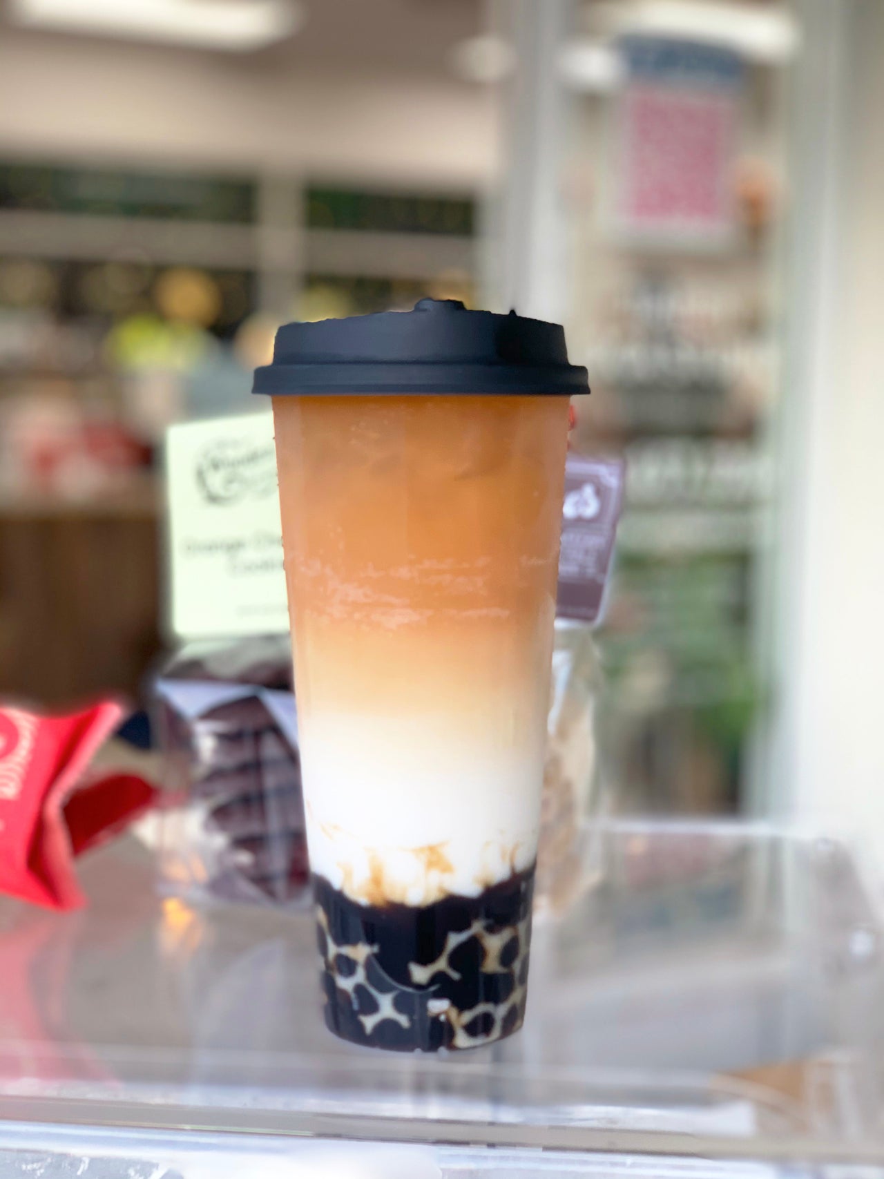 Order Rose Black Milk Tea food online from Jiaren Cafe store, Santa Clara on bringmethat.com