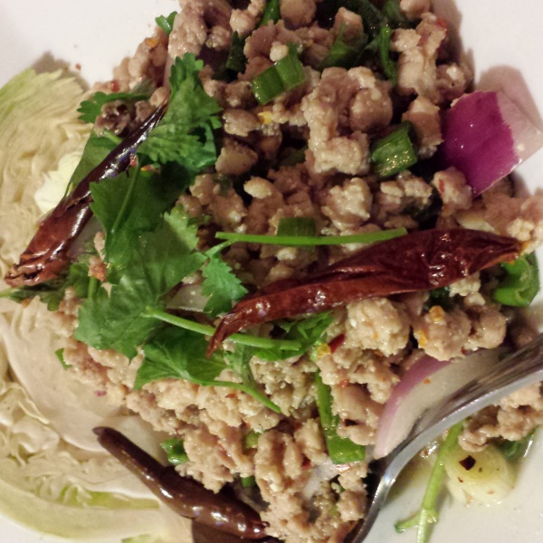 Order 30. Larb Salad food online from Jasmine Thai Noodle & BBQ store, Valencia on bringmethat.com