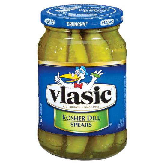 Order Vlasic Kosher Dill Pickle Spears 16oz food online from Everyday Needs by Gopuff store, Sacramento on bringmethat.com