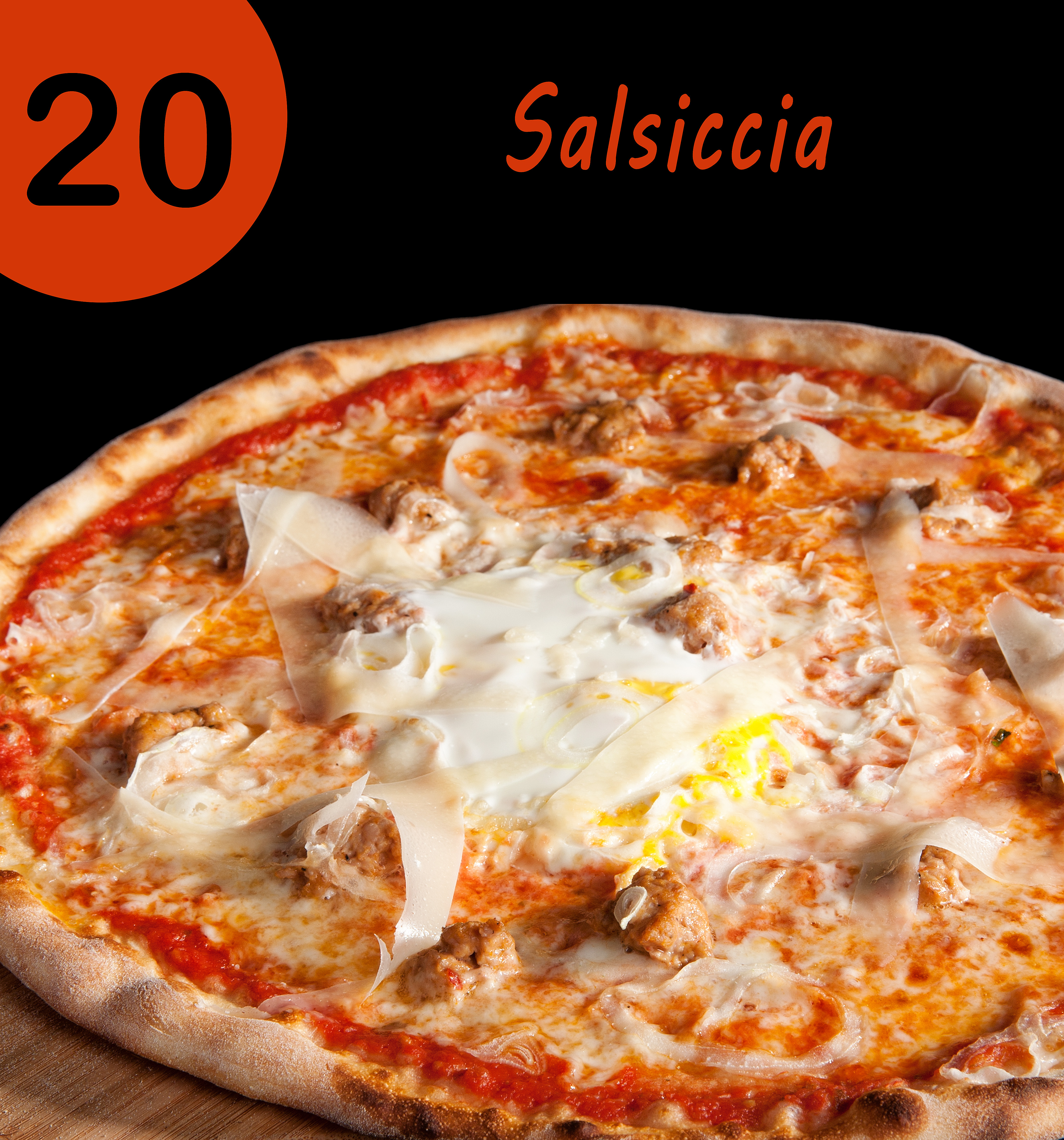 Order 20. Salsiccia food online from Zaza Wood-Fired Pizza - Toledo store, Toledo on bringmethat.com
