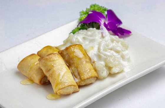 Order Sweet Rice with Fried Banana food online from Basil Thai Bistro store, San Diego on bringmethat.com
