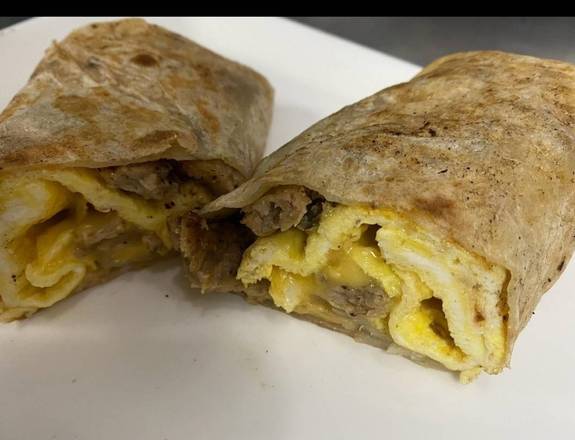 Order Sausage egg and cheese burrito food online from Hub Market & Deli store, San Diego on bringmethat.com