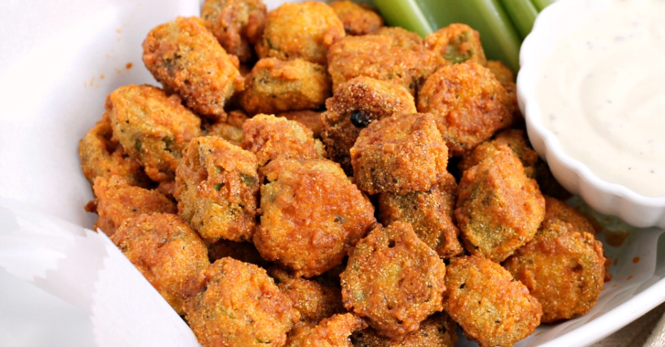 Order Fried Okra food online from California Chicken Wings store, Woodbridge on bringmethat.com