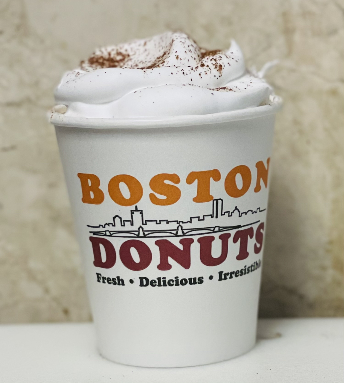 Order Cappuccino food online from Boston Donuts store, Fitchburg on bringmethat.com