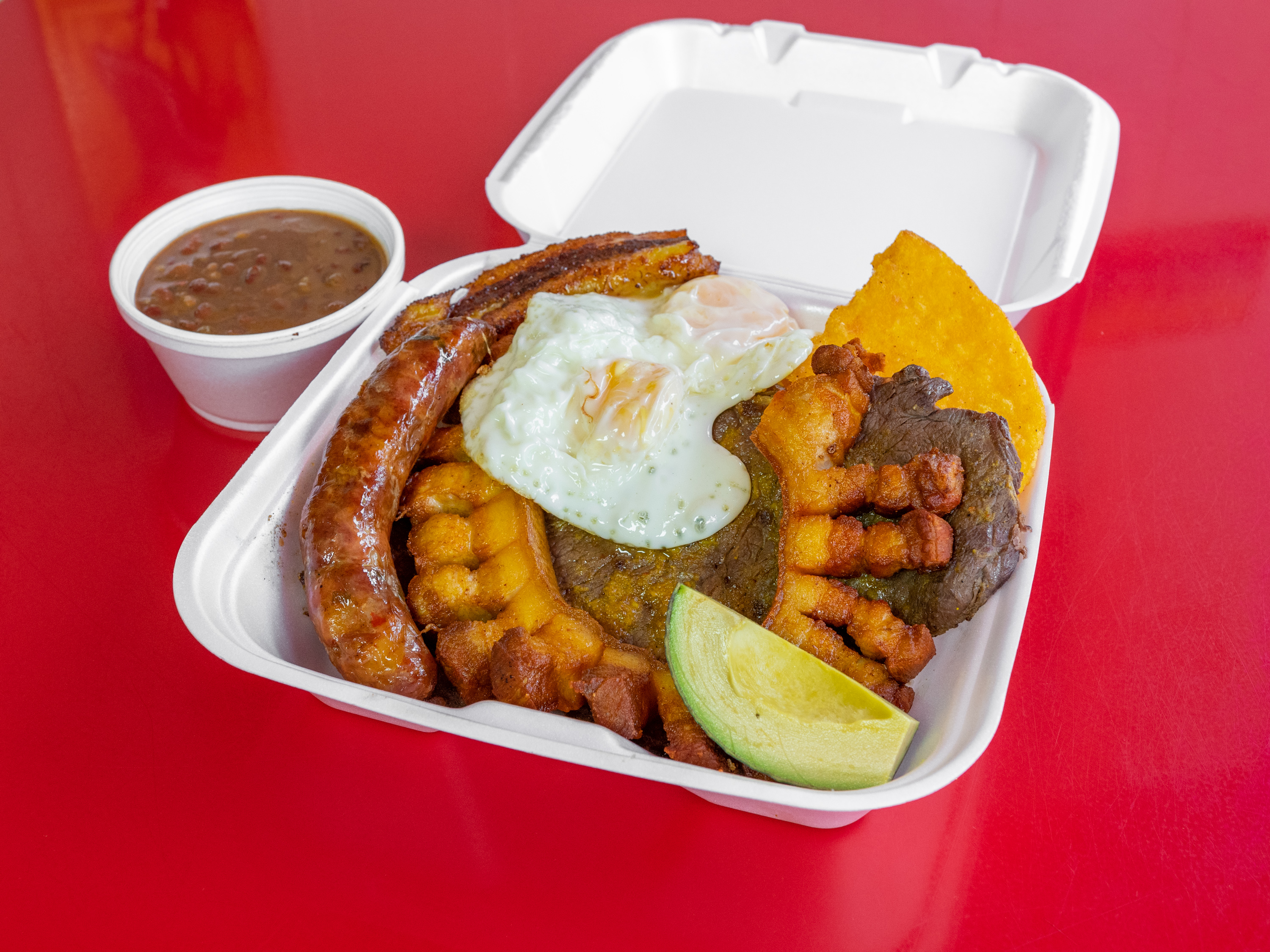 Order 1. Bandeja Paisa food online from Antojitos Colombianos store, Manchester on bringmethat.com