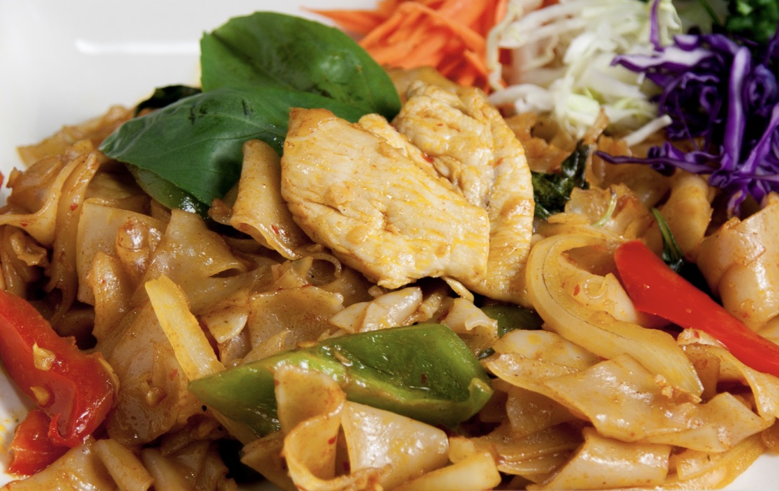 Order Pad Kee Mao Noodle food online from Lanna Thai Cuisine store, San Diego on bringmethat.com
