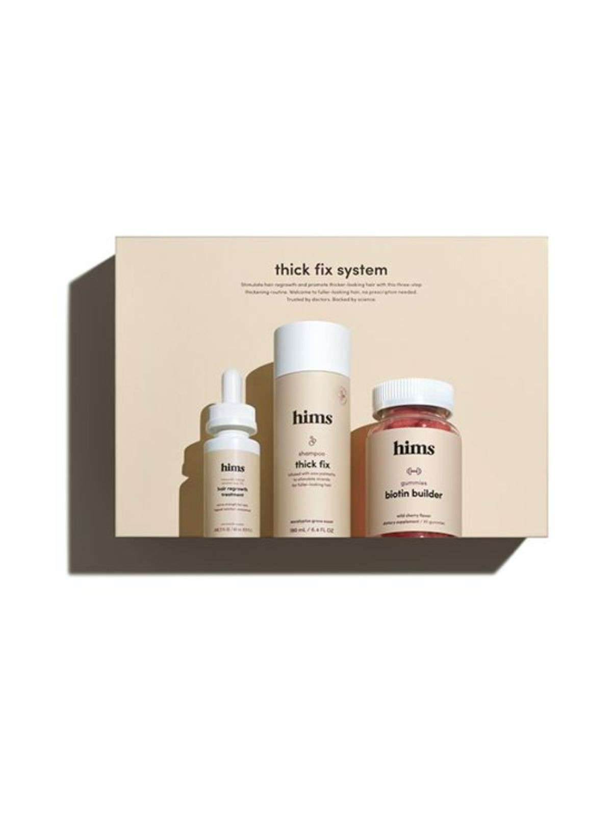 Order hims thick fix 3 piece system - total hair package to support hair growth food online from Stock-Up Mart store, Marietta on bringmethat.com