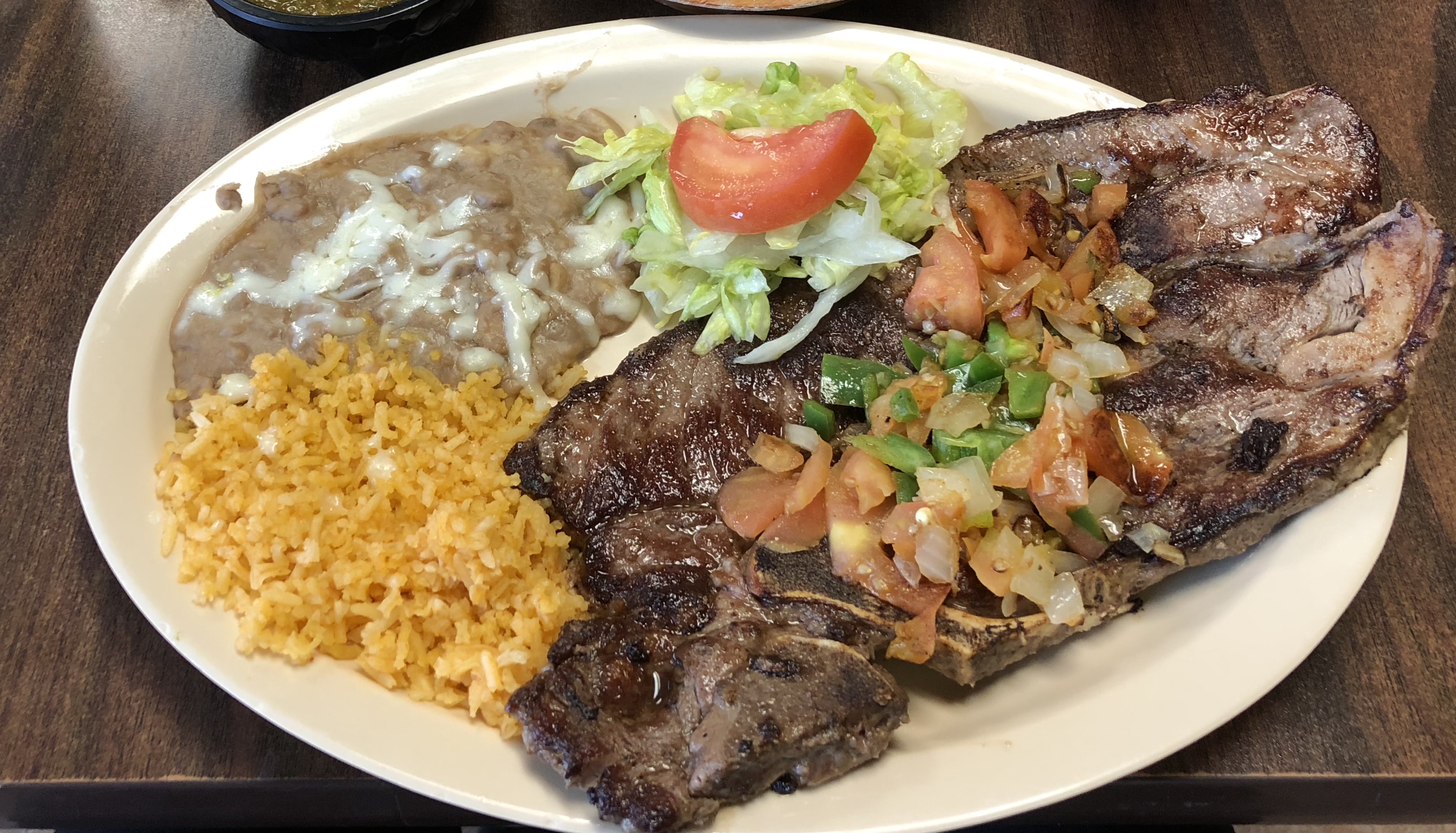 Order Chuleta Mexicana Steak food online from Cuauhtemoc Cafe store, El Paso on bringmethat.com