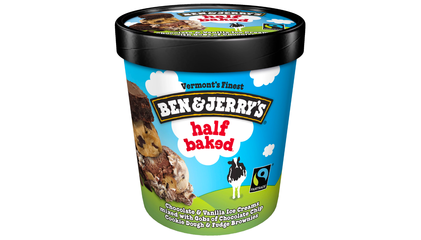 Order B&J  Half Baked Ice Cream Pint food online from QuickChek store, Wall Township on bringmethat.com