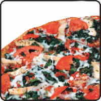 Order Chicken and Spinach Pizza food online from Mm! Mm! Pizza store, Pittsburgh on bringmethat.com