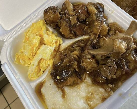 Order Oxtails and Grits  food online from Jacksons Soulfood store, Jonesboro on bringmethat.com