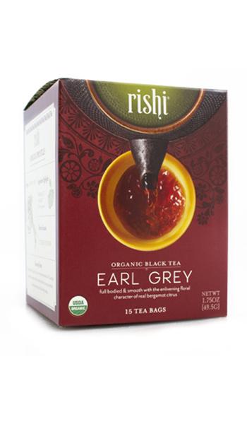 Order Rishi Earl Grey Black Tea food online from Metropolis Coffee Co store, Chicago on bringmethat.com