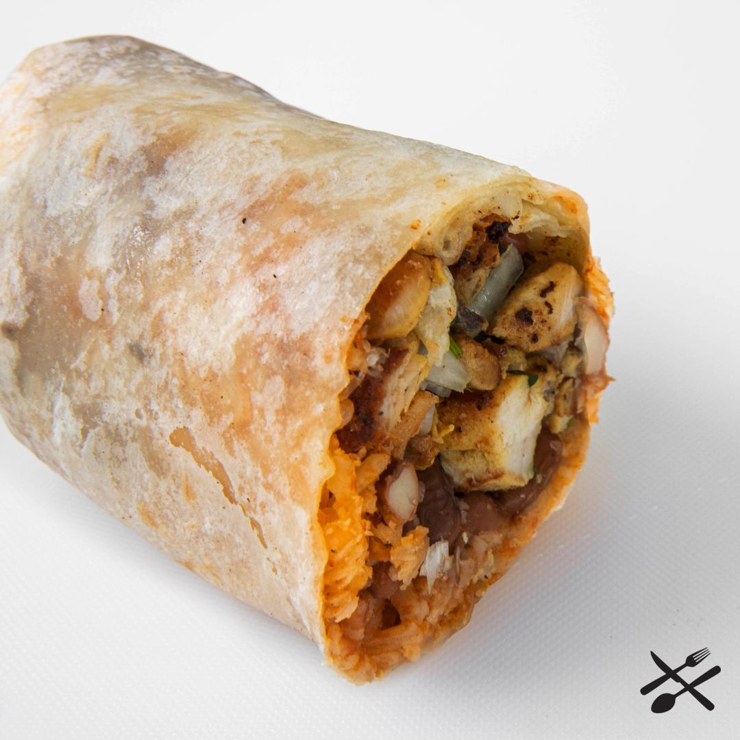 Order Chicken Burrito food online from Spanglish Kitchen store, Alhambra on bringmethat.com