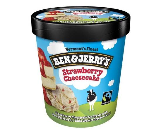 Order Ben & Jerry's Pint (Strawberry Cheesecake)  food online from Balboa Tap House store, San Diego on bringmethat.com