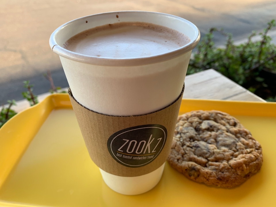 Order Large Hot Chocolate food online from Zookz-Sandwiches with an Edge store, Phoenix on bringmethat.com