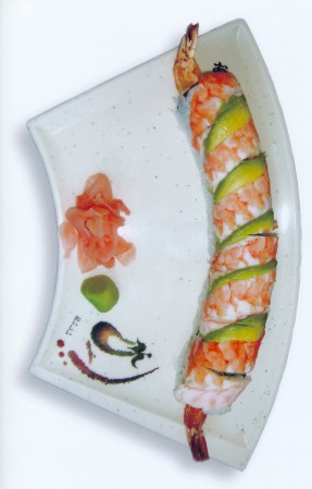 Order 8 Piece Tiger Tail Roll food online from Oasis International Cuisine store, Morrow on bringmethat.com