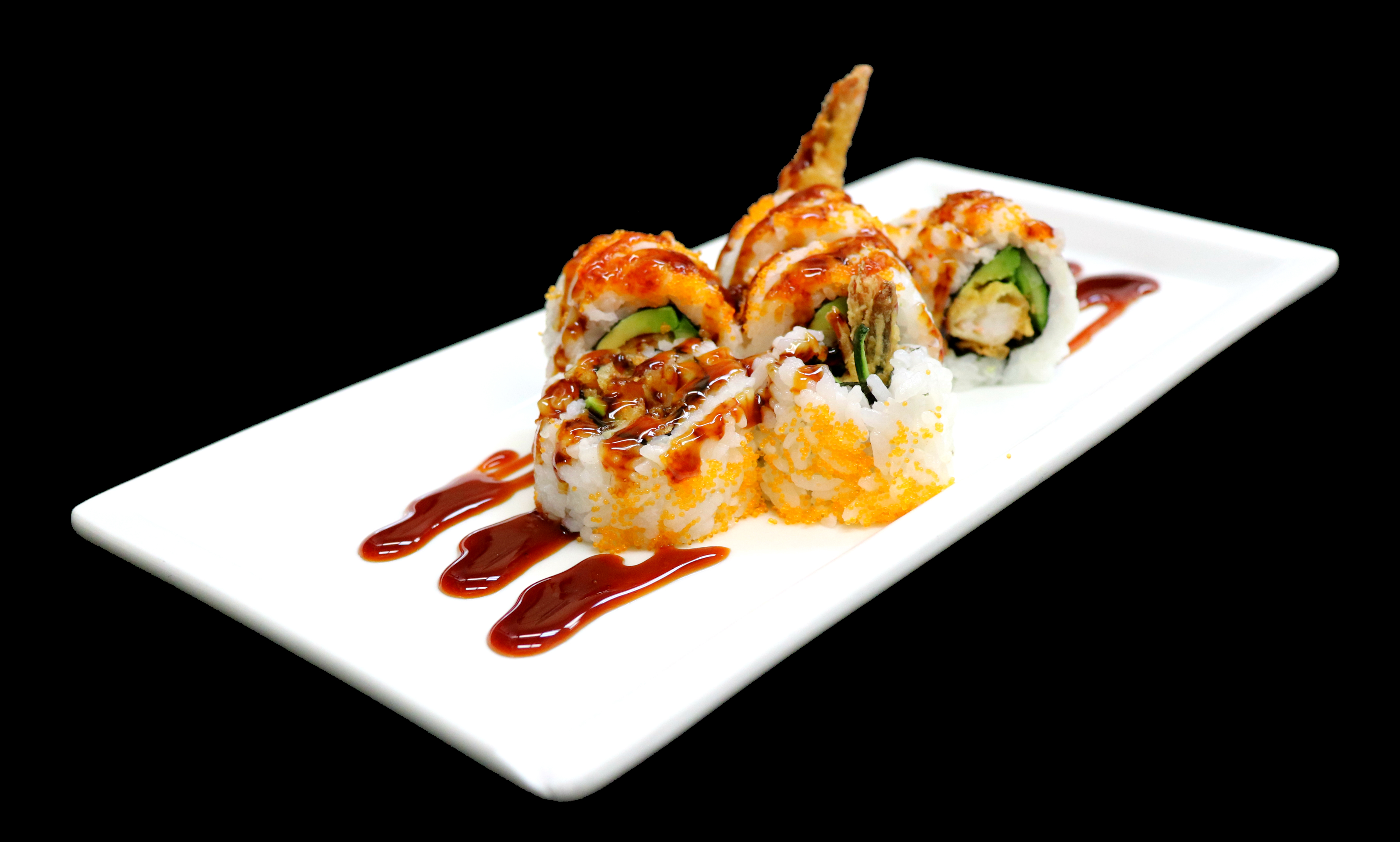 Order Shrimp Tempura Roll food online from Toshiko Ramen And Sushi Bar store, Fresno on bringmethat.com