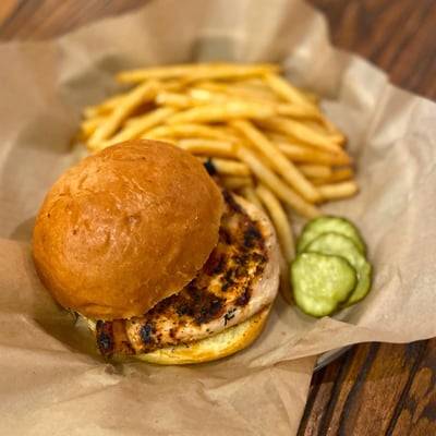 Order Kid Chicken Sandwich food online from Brgr Kitchen + Bar store, Kansas City on bringmethat.com